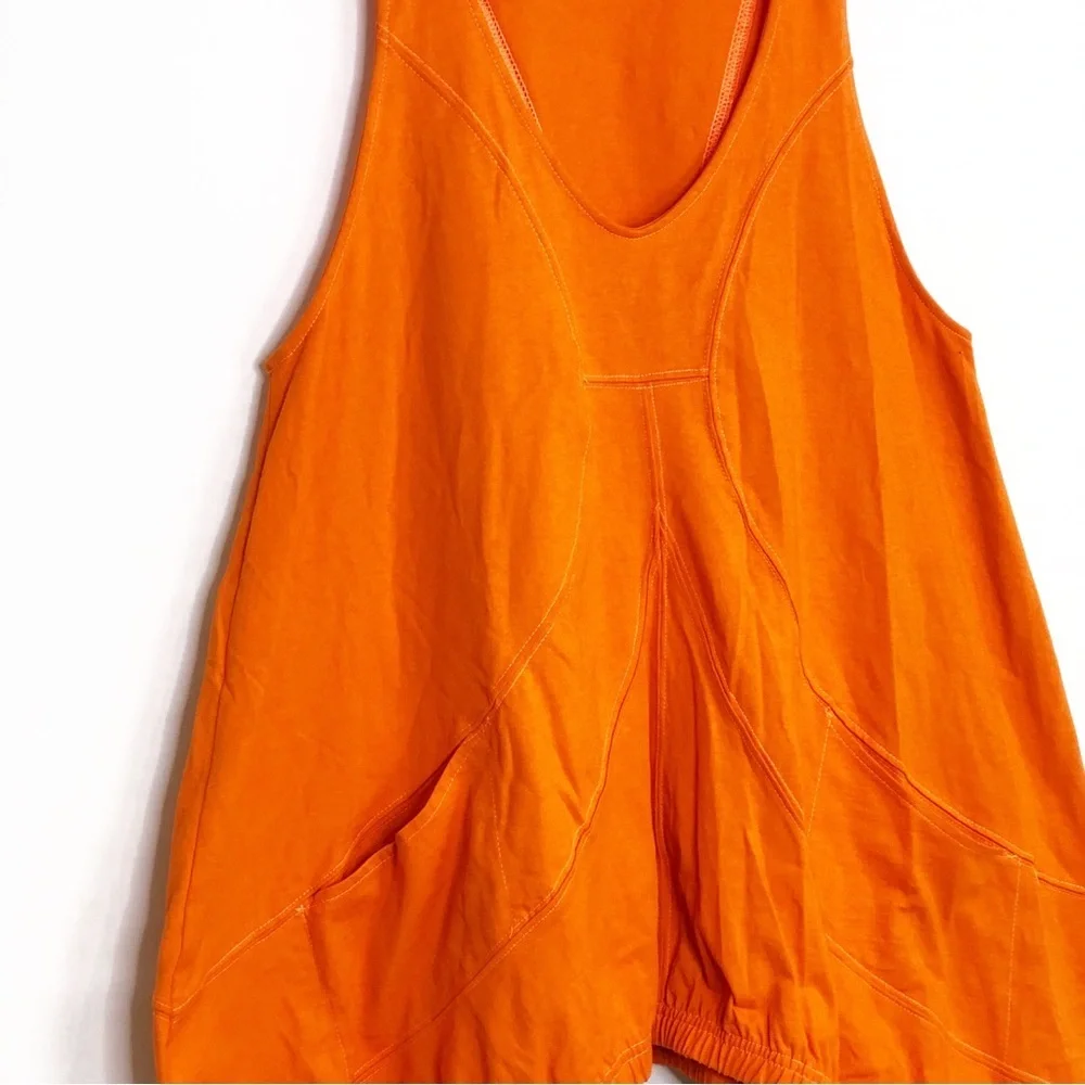 Free People large Beach Cory orange tunic top - Picture 4 of 13